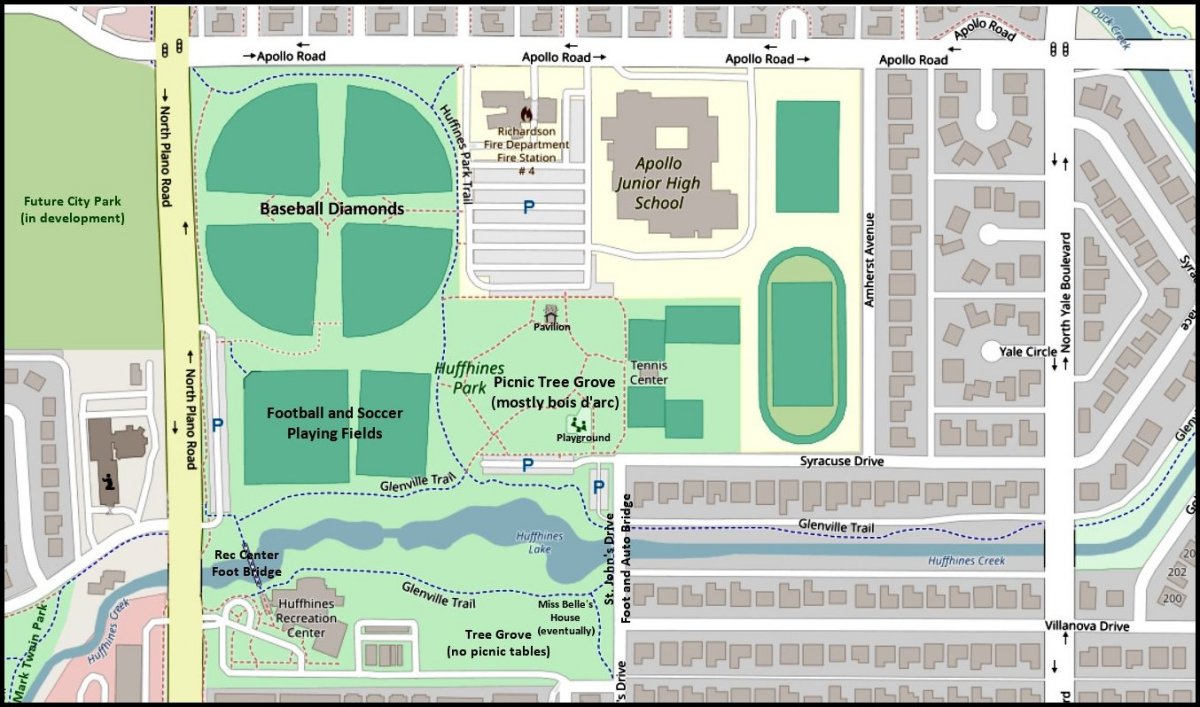 Huffhines Park (labeled)